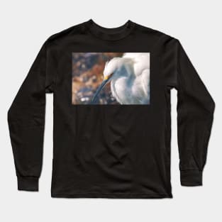 Egret Portrait Long Sleeve T-Shirt